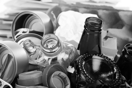 Builders skip being delivered to a construction site in Earls Court